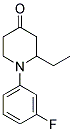 1-N-(3'-FLUOROPHENYL)-2-ETHYL-PIPERIDIN-4-ONE Struktur