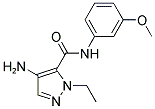 4-AMINO-2-ETHYL-2 H-PYRAZOLE-3-CARBOXYLIC ACID (3-METHOXY-PHENYL)-AMIDE Struktur