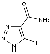 5-IODO-1H-1,2,3-TRIAZOLE-4-CARBOXAMIDE Struktur