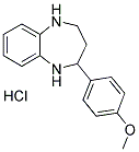 2-(4-METHOXY-PHENYL)-2,3,4,5-TETRAHYDRO-1H-BENZO[B][1,4]DIAZEPINE HYDROCHLORIDE Struktur