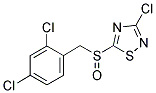 3-CHLORO-5-(2,4-DICHLOROBENZYLSULFINYL)-1,2,4-THIADIAZOLE Struktur