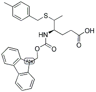 4-T-FLUORENYLMETHOXYCARBONYL-(S)-AMINO-5-(4'-METHYLBENZYL)THIOHEXANOIC ACID Struktur