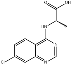 2-(7-CHLORO-QUINAZOLIN-4-YLAMINO)-PROPIONIC ACID Struktur