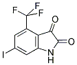 6-IODO-4-TRIFLUOROMETHYL-1H-INDOLE-2,3-DIONE Struktur