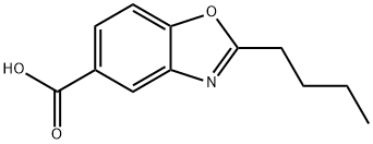 2-BUTYL-1,3-BENZOXAZOLE-5-CARBOXYLIC ACID Struktur