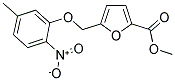 METHYL 5-[(5-METHYL-2-NITROPHENOXY)METHYL]-2-FUROATE Struktur