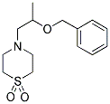 4-(2-BENZYLOXY-PROPYL)-THIOMORHOLINE 1,1-DIOXIDE Struktur