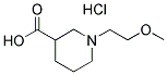 1-(2-METHOXYETHYL)PIPERIDINE-3-CARBOXYLIC ACID HYDROCHLORIDE Struktur