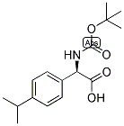 (R)-TERT-BUTOXYCARBONYLAMINO-(4-ISOPROPYL-PHENYL)-ACETIC ACID Struktur