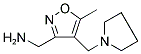 [5-METHYL-4-(1-PYRROLIDINYLMETHYL)-3-ISOXAZOLYL]METHANAMINE Struktur