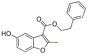 5-HYDROXY-2-METHYL-BENZOFURAN-3-CARBOXYLIC ACID PHENETHYL ESTER Struktur