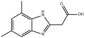 (5,7-DIMETHYL-1H-BENZOIMIDAZOL-2-YL)-ACETIC ACID Struktur