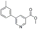 METHYL 5-(3-METHYLPHENYL)NICOTINATE Struktur