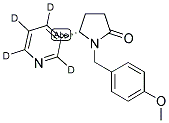 N-(4-METHOXYBENZYL)COTININE-PYRIDYL-D4 Struktur