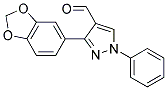 3-BENZO[1,3]DIOXOL-5-YL-1-PHENYL-1H-PYRAZOLE-4-CARBALDEHYDE Struktur