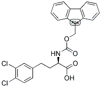 (R)-4-(3,4-DICHLORO-PHENYL)-2-(9H-FLUOREN-9-YLMETHOXYCARBONYLAMINO)-BUTYRIC ACID Struktur