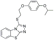 3-[2-(4-ISOPROPOXY-PHENOXY)-ETHYLSULFANYL]-BENZO[4,5]THIAZOLO[2,3-C][1,2,4]TRIAZOLE Struktur