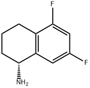 (R)-5,7-DIFLUORO-1,2,3,4-TETRAHYDRO-NAPHTHALEN-1-YLAMINE Struktur