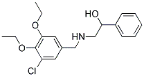 2-[(3-CHLORO-4,5-DIETHOXYBENZYL)AMINO]-1-PHENYLETHANOL Struktur