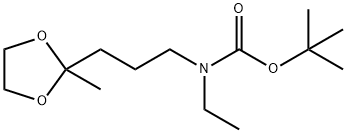 N-(T-BOC)-N-ETHYL-3-(2-METHYL-[1,3]DIOXOLAN-2-YL)PROPYLAMINE Struktur