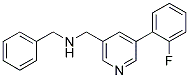 N-BENZYL-1-[5-(2-FLUOROPHENYL)PYRIDIN-3-YL]METHANAMINE Struktur