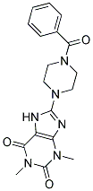 8-(4-BENZOYLPIPERAZIN-1-YL)-1,3-DIMETHYL-3,7-DIHYDRO-1H-PURINE-2,6-DIONE Struktur