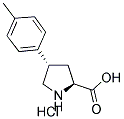 (+/-)-TRANS-4-(4-METHYLPHENYL)PYRROLIDINE-3-CARBOXYLIC ACID HYDROCHLORIDE Struktur