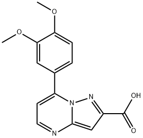 7-(3,4-DIMETHOXY-PHENYL)-PYRAZOLO[1,5-A]PYRIMIDINE-2-CARBOXYLIC ACID Struktur