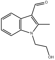 1-(2-HYDROXY-ETHYL)-2-METHYL-1H-INDOLE-3-CARBALDEHYDE Struktur