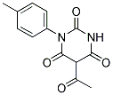 5-ACETYL-1-(4-METHYLPHENYL)PYRIMIDINE-2,4,6(1H,3H,5H)-TRIONE Struktur