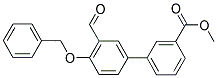 METHYL 4'-(BENZYLOXY)-3'-FORMYL[1,1'-BIPHENYL]-3-CARBOXYLATE Struktur