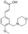 (2E)-3-[4-METHOXY-3-(4-MORPHOLINYLMETHYL)PHENYL]-2-PROPENOIC ACID Struktur