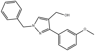 [1-BENZYL-3-(3-METHOXYPHENYL)-1H-PYRAZOL-4-YL]METHANOL Struktur