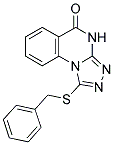 1-(BENZYLTHIO)[1,2,4]TRIAZOLO[4,3-A]QUINAZOLIN-5(4H)-ONE Struktur