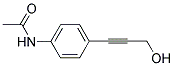 N-[4-(3-HYDROXY-1-PROPYNYL)PHENYL]ACETAMIDE Struktur