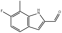 6-FLUORO-7-METHYL-1H-INDOLE-2-CARBALDEHYDE Struktur