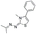 ACETONE [(2E)-3-METHYL-4-PHENYL-1,3-THIAZOL-2(3H)-YLIDENE]HYDRAZONE Struktur