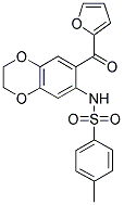 N-[7-(FURAN-2-CARBONYL)-2,3-DIHYDRO-BENZO[1,4]-DIOXIN-6-YL]-4-METHYL-BENZENESULFONAMIDE Struktur