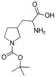 3-(2-AMINO-2-CARBOXY-ETHYL)-PYRROLIDINE-1-CARBOXYLIC ACID TERT-BUTYL ESTER Struktur