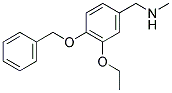 1-[4-(BENZYLOXY)-3-ETHOXYPHENYL]-N-METHYLMETHANAMINE Struktur