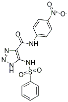 N-(4-NITROPHENYL)-5-[(PHENYLSULFONYL)AMINO]-1H-1,2,3-TRIAZOLE-4-CARBOXAMIDE Struktur