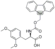 (R)-3-(2,4-DIMETHOXY-PHENYL)-2-(9H-FLUOREN-9-YLMETHOXYCARBONYLAMINO)-PROPIONIC ACID Struktur