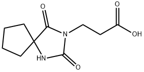 3-(2,4-DIOXO-1,3-DIAZA-SPIRO[4.4]NON-3-YL)-PROPIONIC ACID Struktur