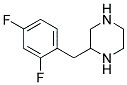 2-(2,4-DIFLUORO-BENZYL)-PIPERAZINE Struktur