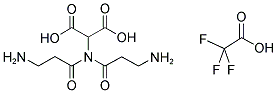 AMINOMALONIC ACID BIS(3-AMINOPROPIONIC ACID)AMIDE, TRIFLUOROACETIC ACID SALT Struktur