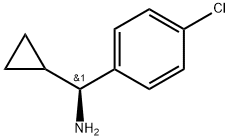 (1S)(4-CHLOROPHENYL)CYCLOPROPYLMETHYLAMINE Struktur