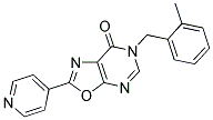 6-(2-METHYLBENZYL)-2-PYRIDIN-4-YL[1,3]OXAZOLO[5,4-D]PYRIMIDIN-7(6H)-ONE Structure