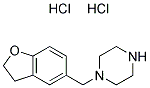 1-(2,3-DIHYDRO-1-BENZOFURAN-5-YLMETHYL)PIPERAZINE DIHYDROCHLORIDE Struktur