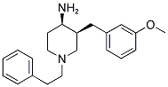 CIS-3-(3-METHOXYBENZYL)-1-(2-PHENYLETHYL)PIPERIDIN-4-AMINE Struktur