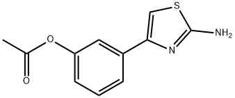 ACETIC ACID 3-(2-AMINO-THIAZOL-4-YL)-PHENYL ESTER Struktur